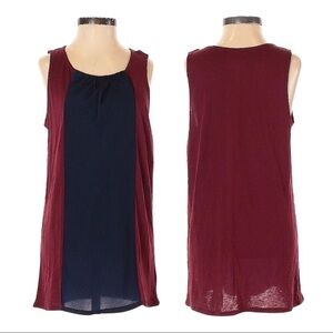 🌺 Merona Color Block Stretchy Sleeveless Knit Tank Top Size XS NWT